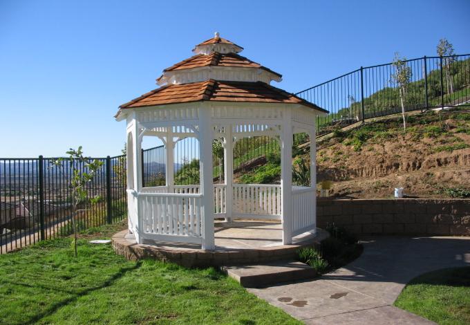 The Colonial Gazebo 10' ft. Cedar Shake Roof Order Today