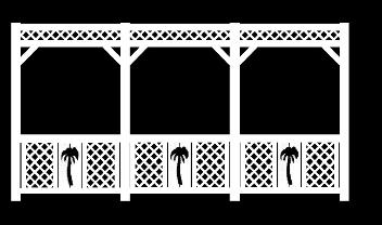 Vinyl Gazebo Wall Design 1