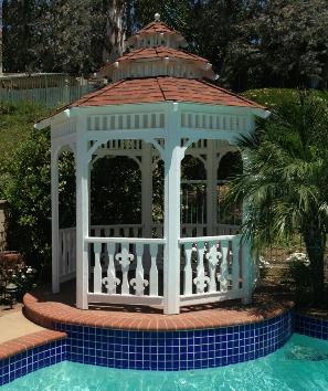 fleur de lis gazebo 9' ft.