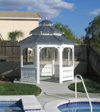 Solid Roof Californian Gazebo, Pagoda Roof, Double Roof,Tri Level 