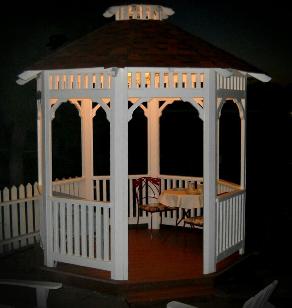 wood gazebo Malibu 8ft 